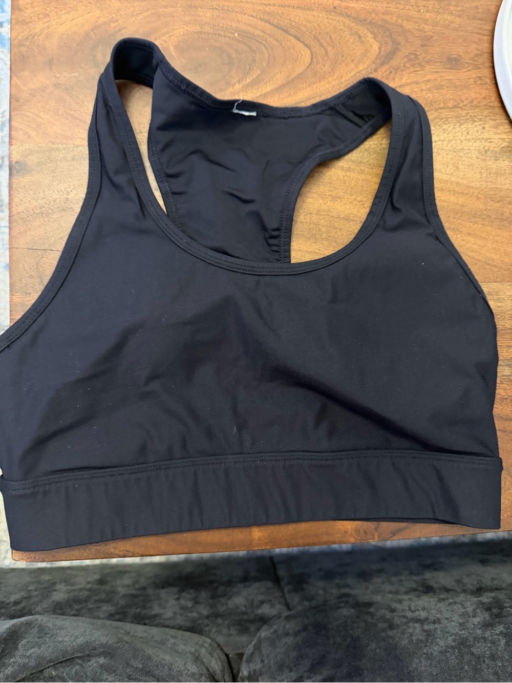 Fabletics Black Racerback Sports Bra - Women Intimates & Sleepwear